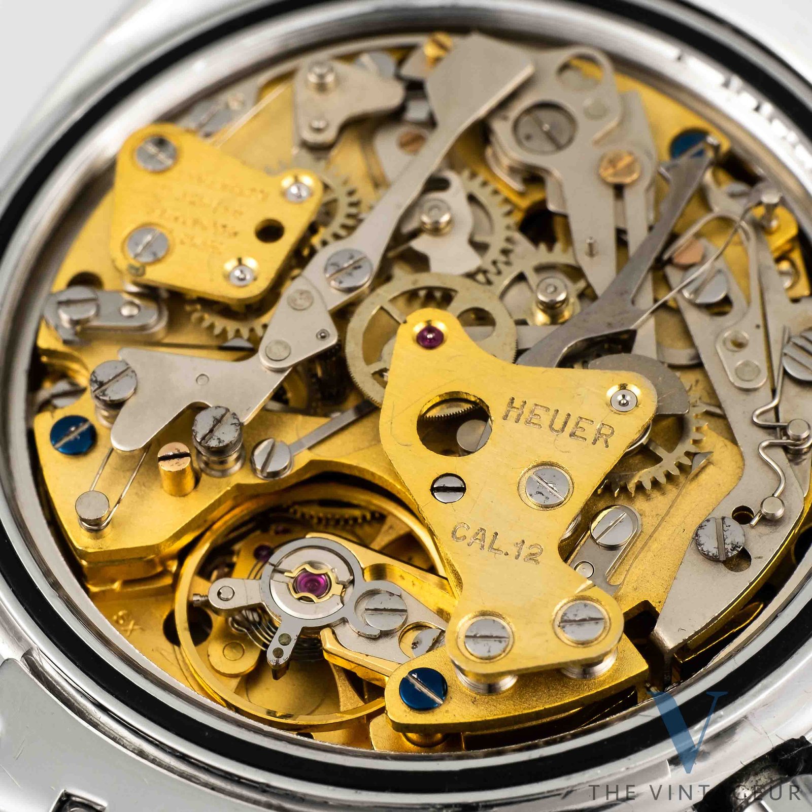 Heuer autavia 11630p decompression diver chronograph brown ghost mirror meters bezel