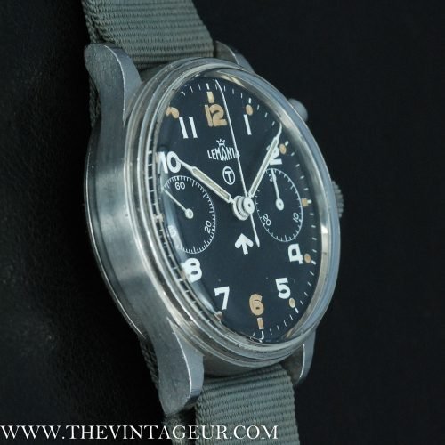 Lemania Royal navy monopusher chronograph - military