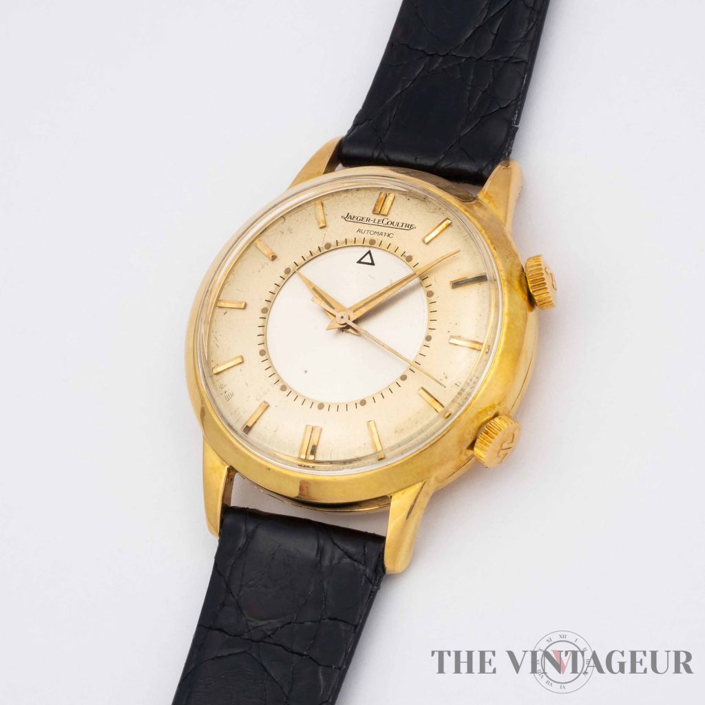 Jaeger Lecoultre memovox solid 18k gold alarm watch