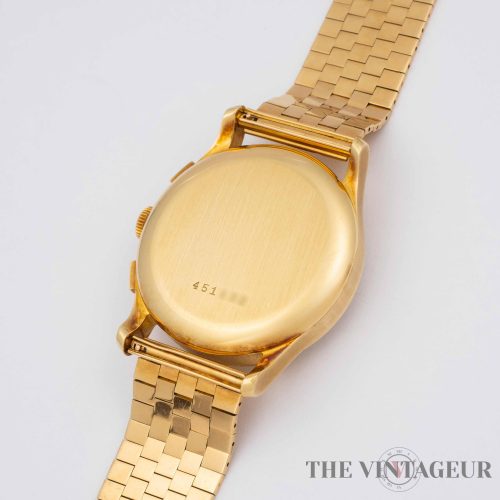 Vacheron Constantin 18k yellow gold chronograph wristwatch ref