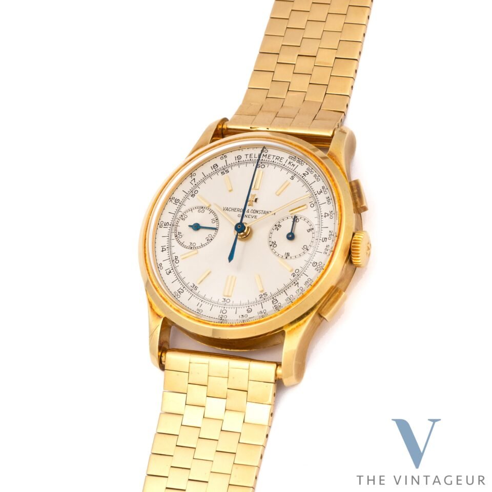 Vacheron Constantin 18k yellow gold chronograph wristwatch, ref. 4072