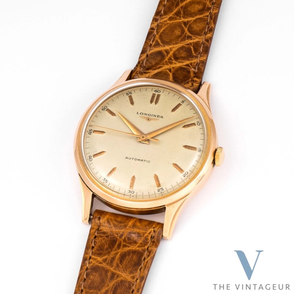 Longines 18k solid Pink gold