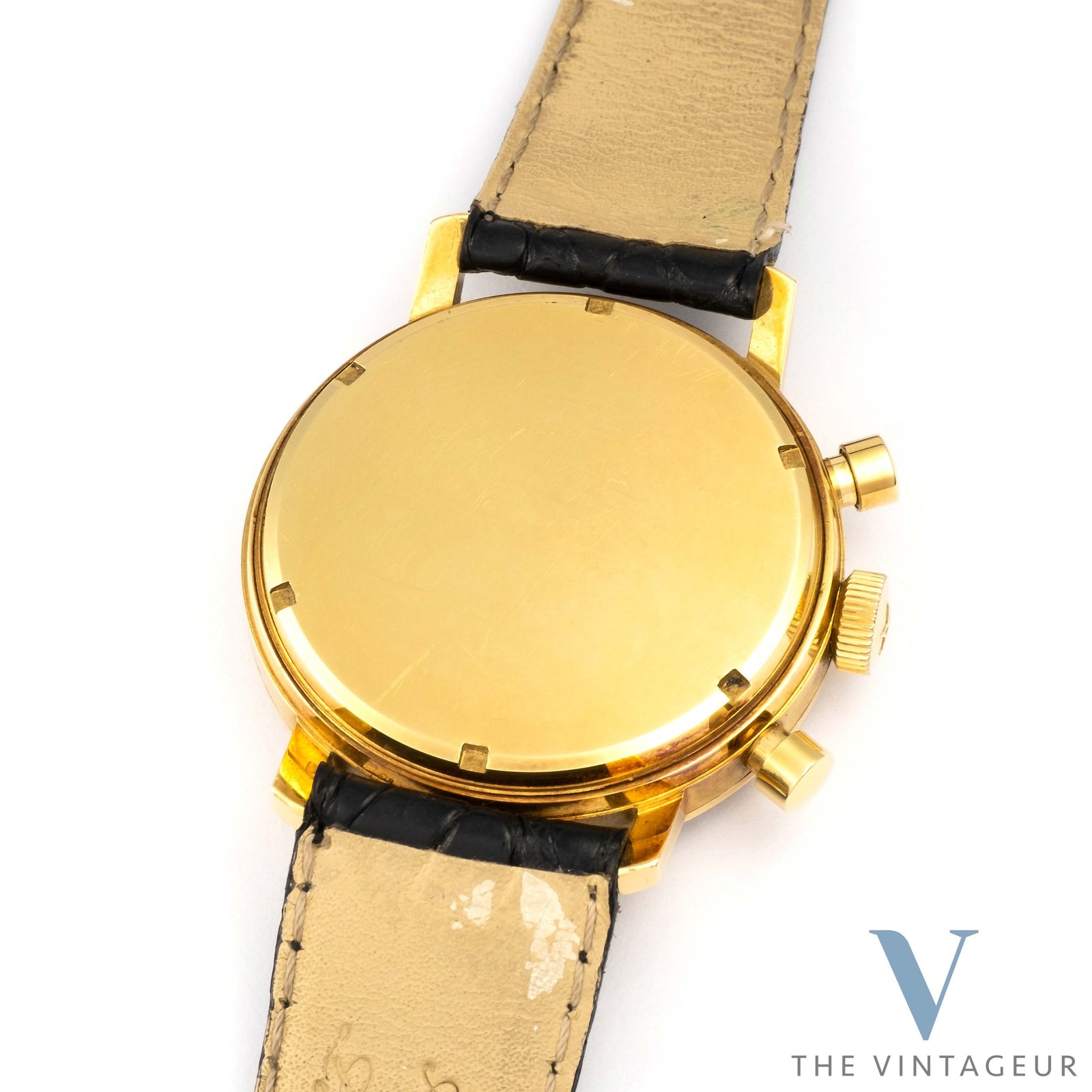 Zenith Cronograph tricompax 18k cassa in oro giallo massiccio ref:a273 inizio anni '60