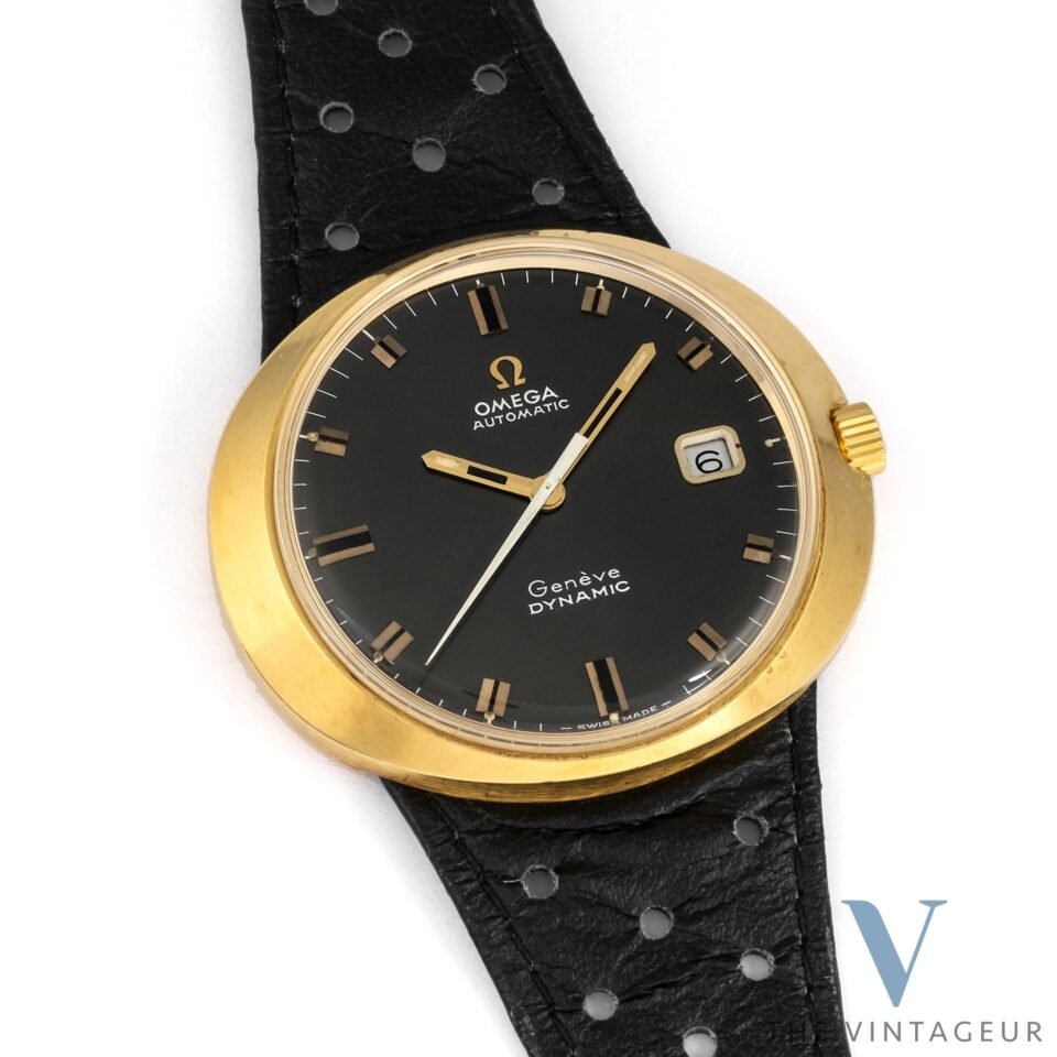 Omega Genève dynamic automatic 18k solid yellow gold case