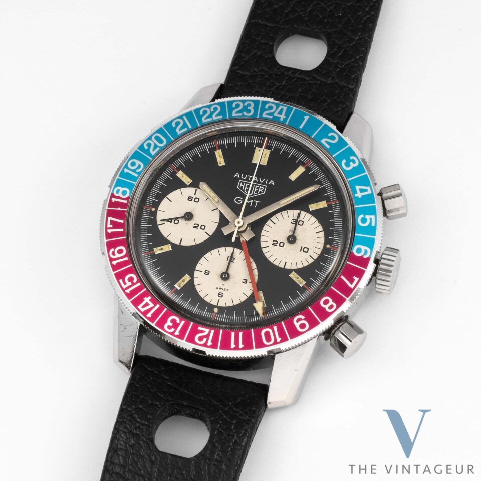 Heuer Autavia 2446c chronographe gmt