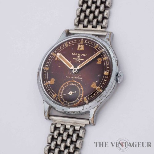 Marvin "Airplane Pilot" Jumbo Cassa 40 mm Movimento a carica manuale 801 anni '40
