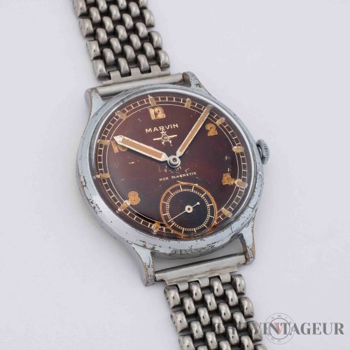 Marvin "Airplane Pilot" Jumbo Cassa 40 mm Movimento a carica manuale 801 anni '40
