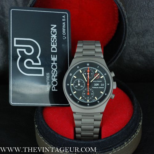 Porsche Design by orfina with lemania 5100 military watch nos green pdv