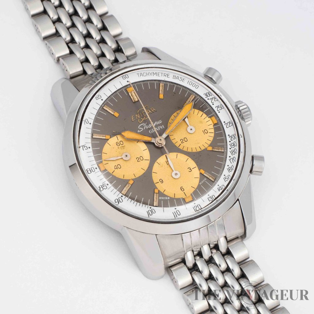 Enicar sherpa graph mk1 chronograph stirling moss