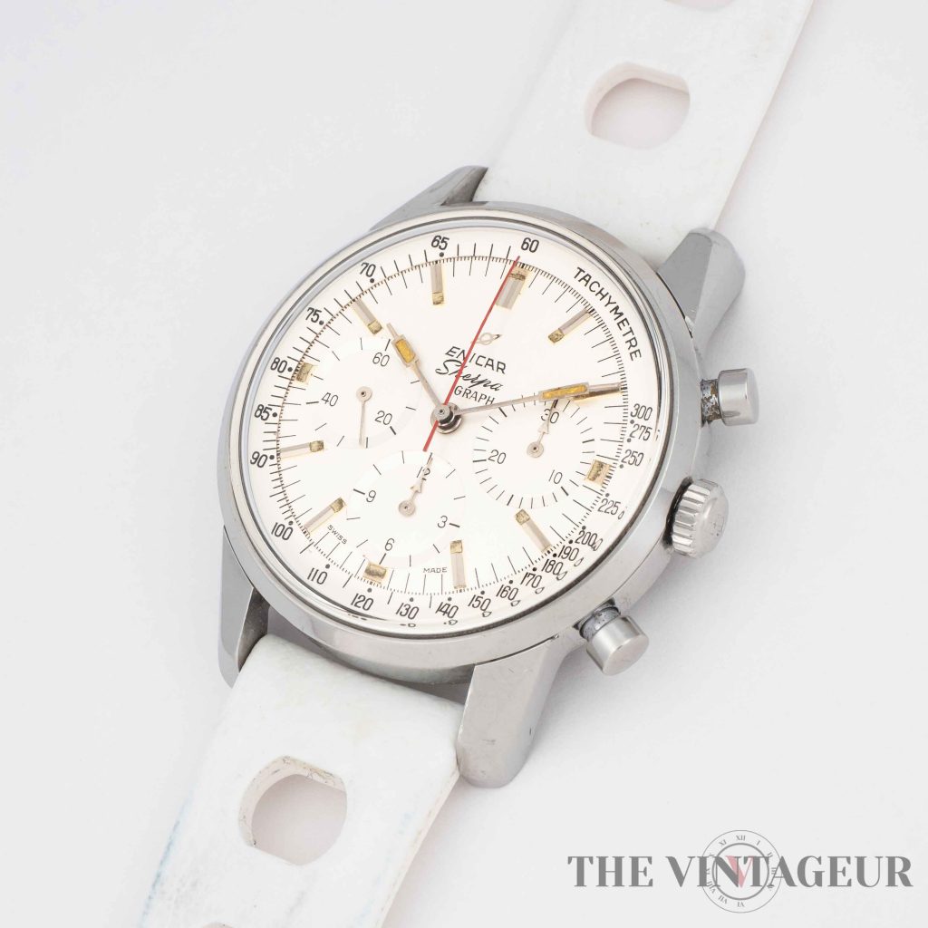 Enicar sherpa-graph jim clark chronographe