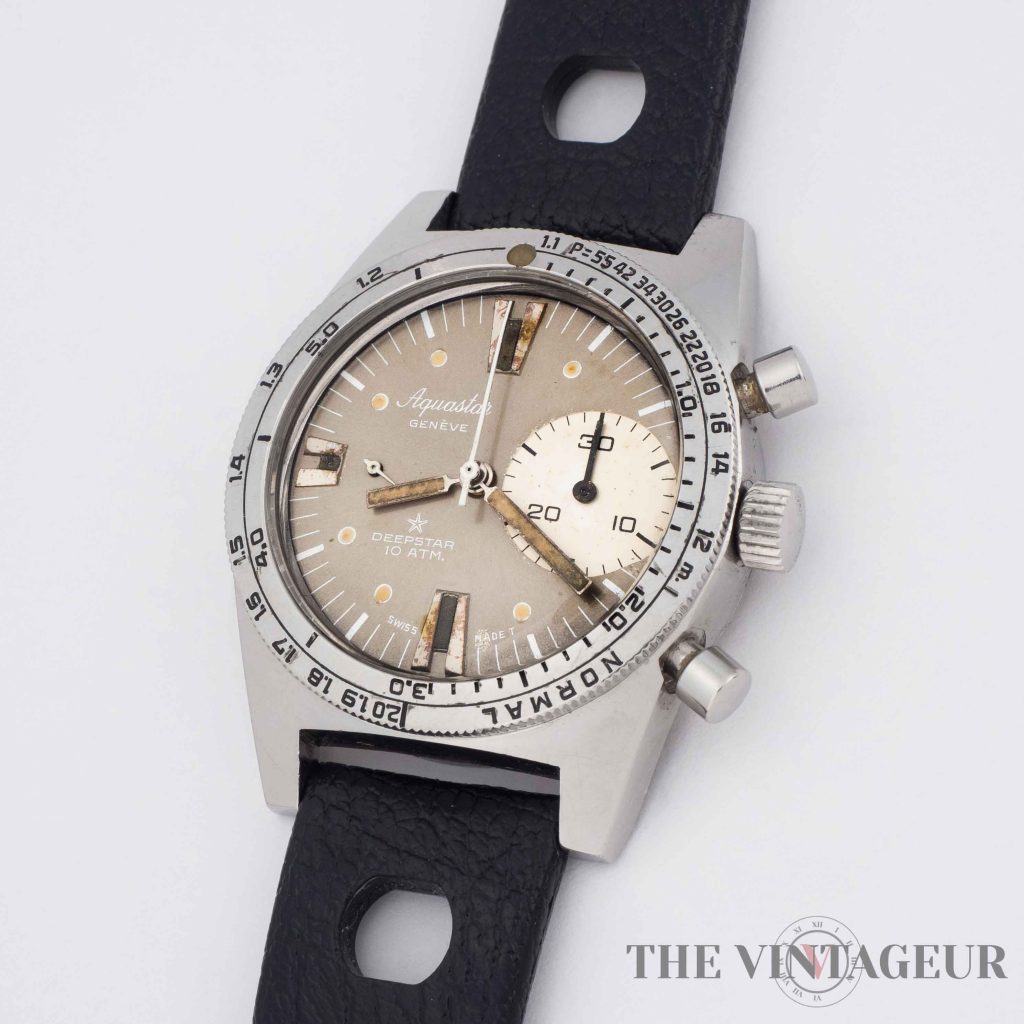 Aquastar Genève deepstar big eye chronograph