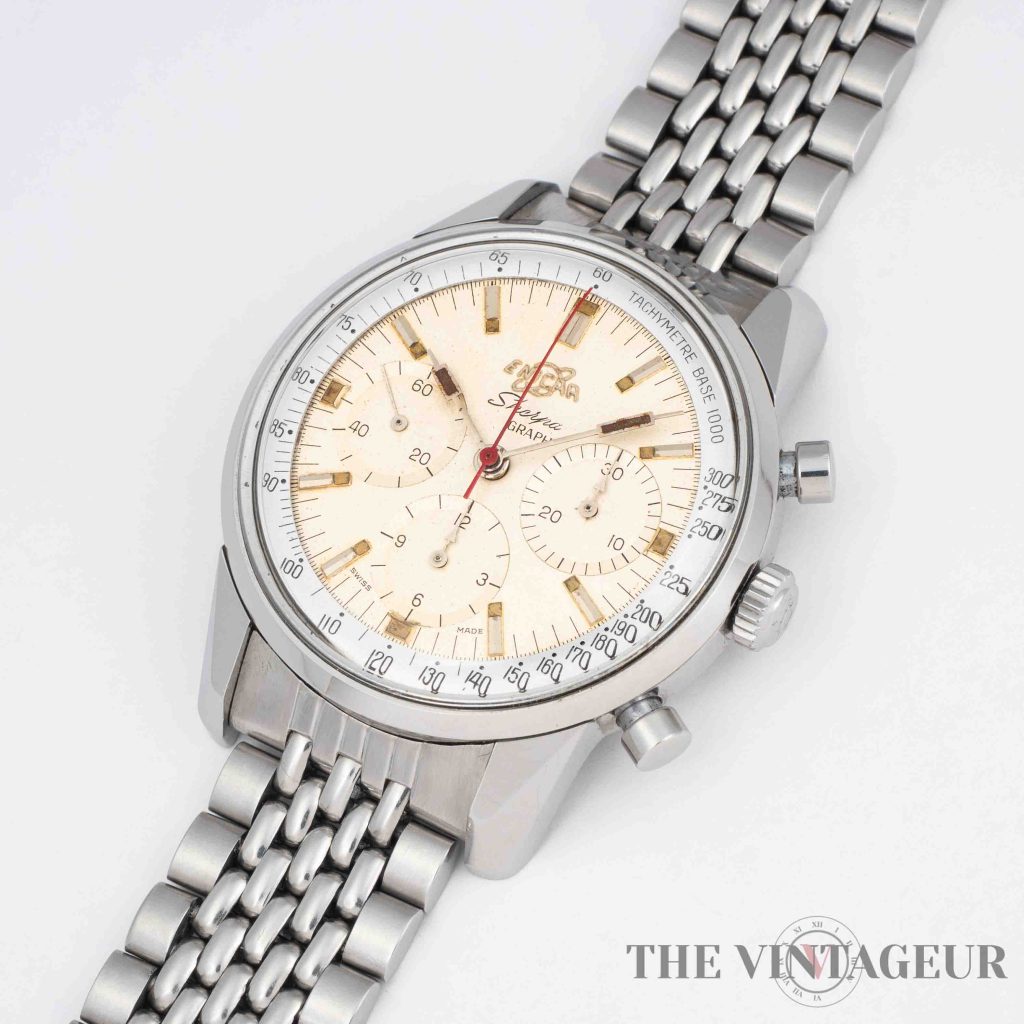 Enicar – sherpa-graph mk 1 – jim clark – chronograph