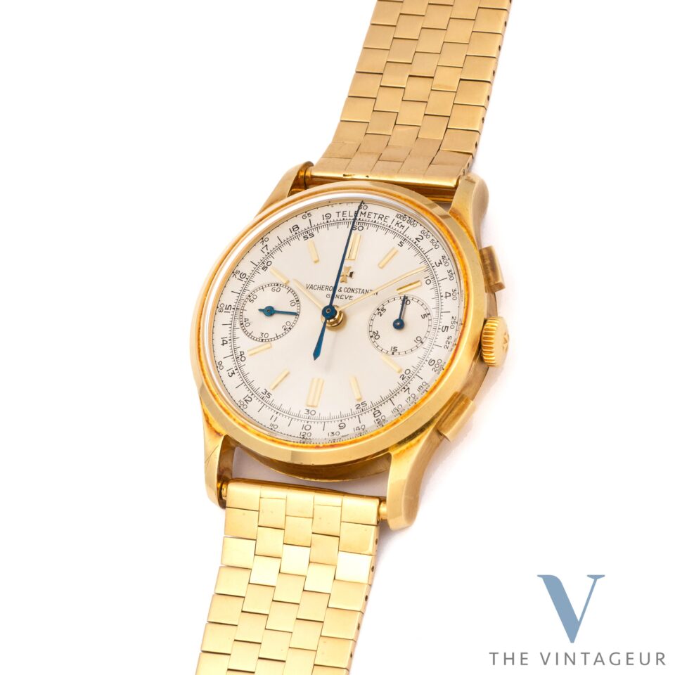 Vacheron Constantin 18k yellow gold chronograph wristwatch, ref. 4072