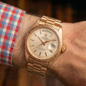 Rolex Oyster Perpetual Day-Date Ref. 1803 "President", 18K Rose Gold Case and Bracelet, Automatic Rolex Movement 1556, From 1969