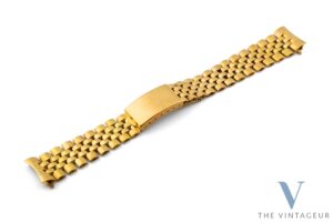 Bracciale Gay Freres "gf" in oro giallo massiccio 18 carati del 1950