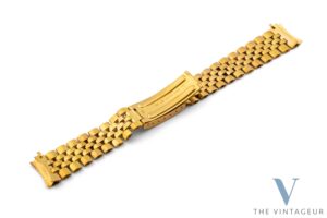 Bracciale Gay Freres "gf" in oro giallo massiccio 18 carati del 1950