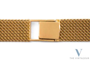 Bracciale Gay Freres "gf" in oro giallo massiccio 18 carati del 1950