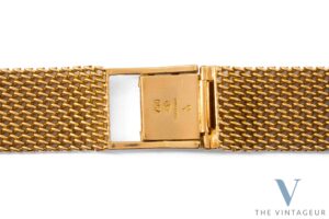 Bracciale Gay Freres "gf" in oro giallo massiccio 18 carati del 1950