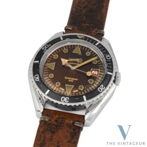 Eberhard Scafograf 300 Brown dial ref:11706 diver from 1960’s.