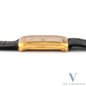 Vacheron Constantin Curvex 18k massivem Gelbgold Fall Diamant-Zifferblatt Form 1980's