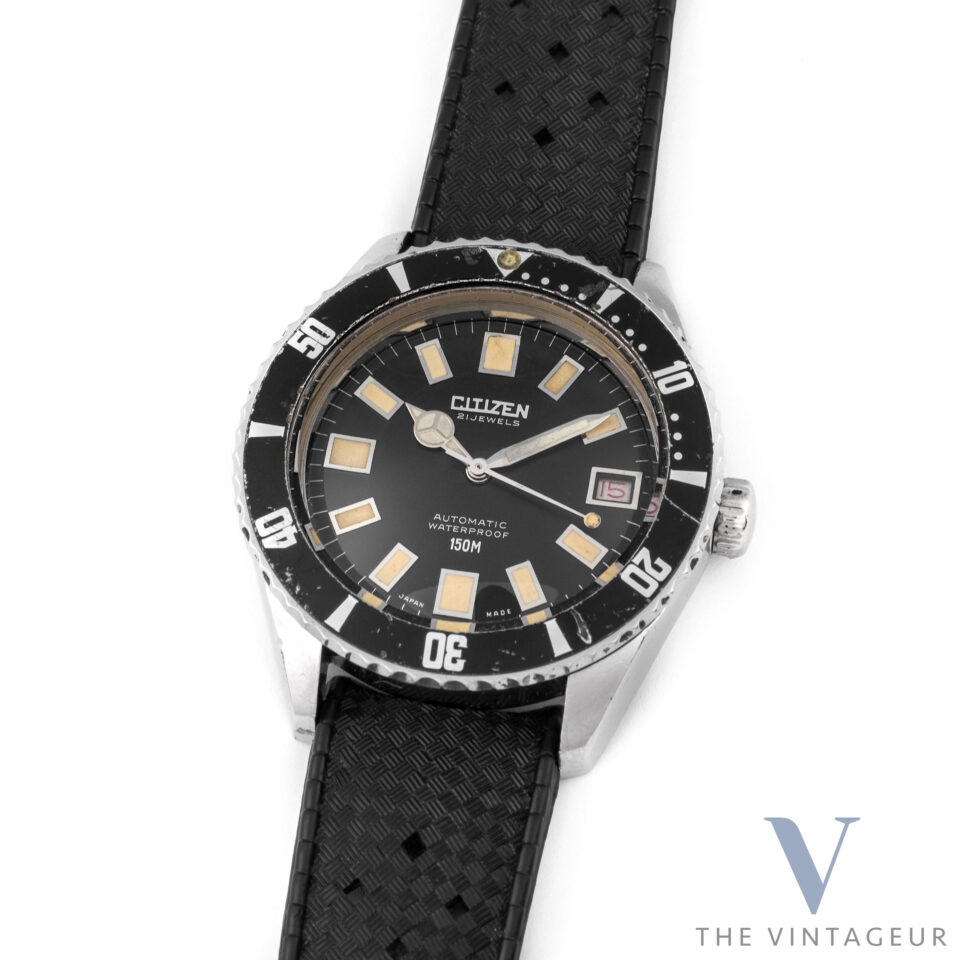 citizen diver b52806 automatico impermeabile 150 mt degli anni '60