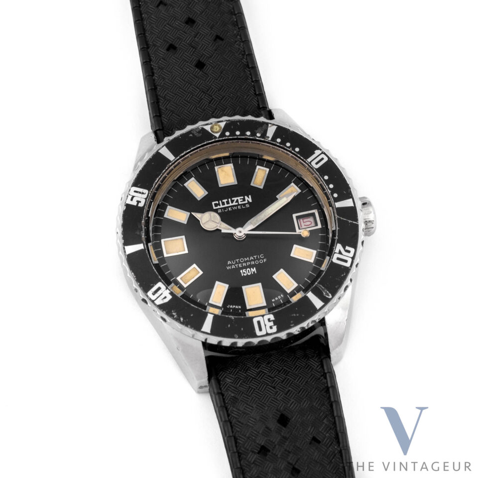 citizen diver b52806 automatico impermeabile 150 mt degli anni '60