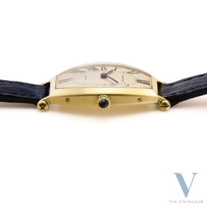 Cartier Tonneau Paris Mouvement à remontage manuel en or jaune massif 18K Cartier 78-1 From 90S