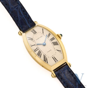 Cartier Tonneau Paris Mouvement à remontage manuel en or jaune massif 18K Cartier 78-1 From 90S
