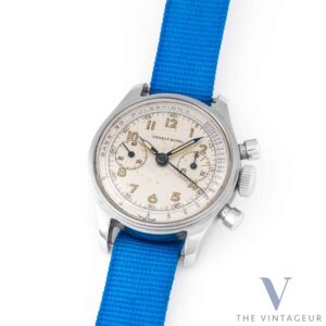 ERNEST BOREL BABY-CHRONOGRAPH PULSOMETRIC SCALE STAINLESS STEEL WATERPROOF CASE VALJOUX 69 MOVEMENT FROM 40S