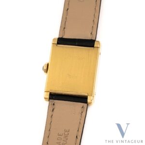 Cartier Paris Tank Normal Ref. 78092 Massiv 18K Gelbgold Handaufzug Uhrwerk von 70S