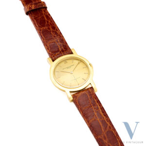 VACHERON CONSTANTIN "CASSA PIANA REF. 4878 MOVIMENTO VC 1001 A CARICA MANUALE IN ORO GIALLO 18K MASSICCIO DEGLI ANNI '50