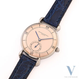 Vacheron Constantin Quadrante argento indelebile Acier Staybrite Movimento a carica manuale RA 10"105 Dai primi anni '40