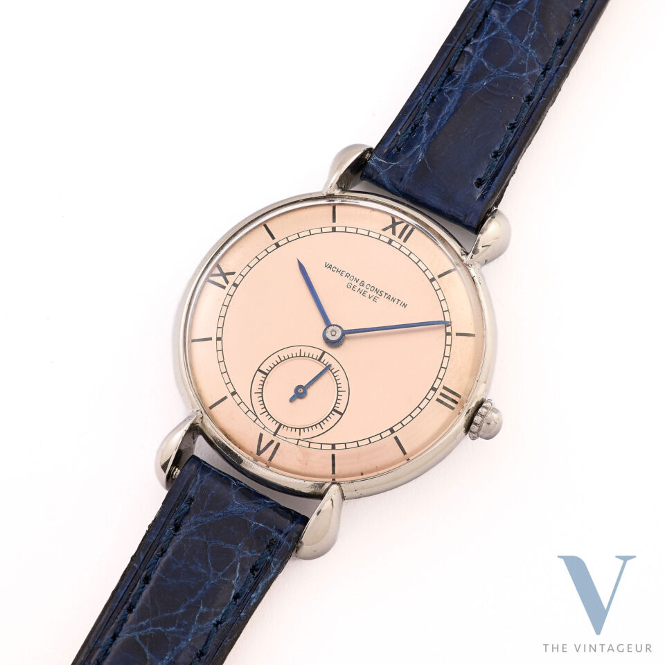 Vacheron Constantin Quadrante argento indelebile Acier Staybrite Movimento a carica manuale RA 10"105 Dai primi anni '40