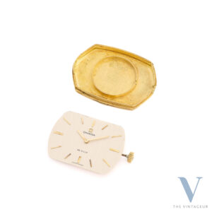 Omega De Ville "Super Flat" Or Jaune 18KT Case "Fancy" Mouvement à remontage manuel 620 Fin des années 60