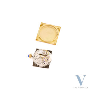 Cartier Tank Mini Louis Cartier Cassa in oro giallo 18KT Movimento a carica manuale Cartier 78-1 degli anni '80