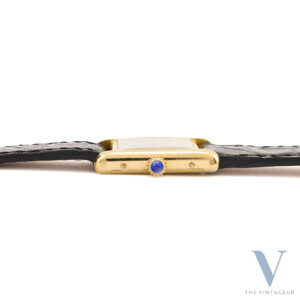 Cartier Tank Mini Louis Cartier Cassa in oro giallo 18KT Movimento a carica manuale Cartier 78-1 degli anni '80