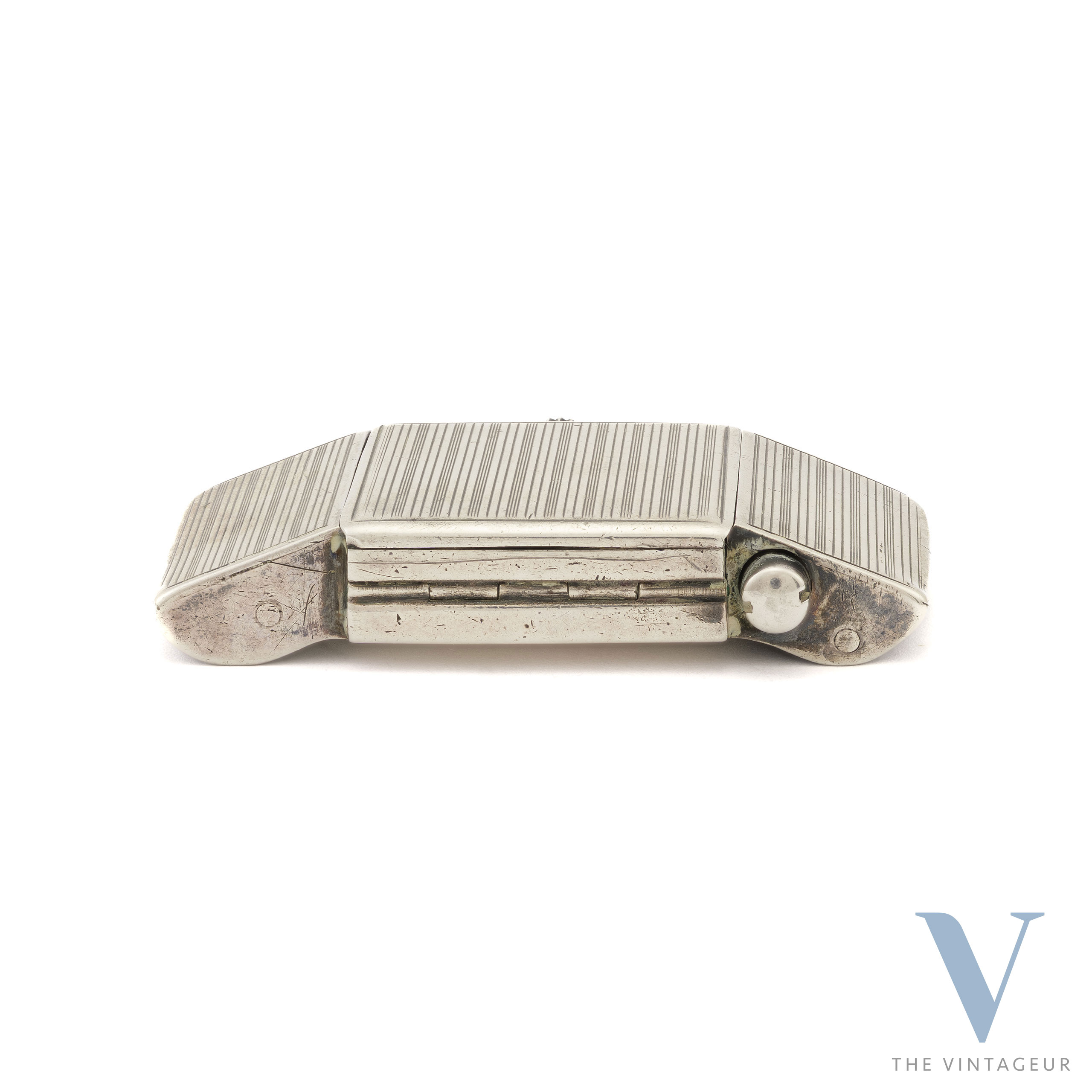 Cyma x Hermès Belt Buckle Watch, 935 Sterling Silver Case, Cyma 030 Manual Winding Movement, From the 1930s Cyma x Hermès Belt Buckle Watch, 935 Sterling Silver Case, Cyma 030 Manual Winding Movement, From the 1930s