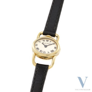 Bueche Girod "Ellipse" Ref.6714-1 Boîtier en or jaune massif 18Kt Mouvement à remontage manuel ETA 2412 des années 70