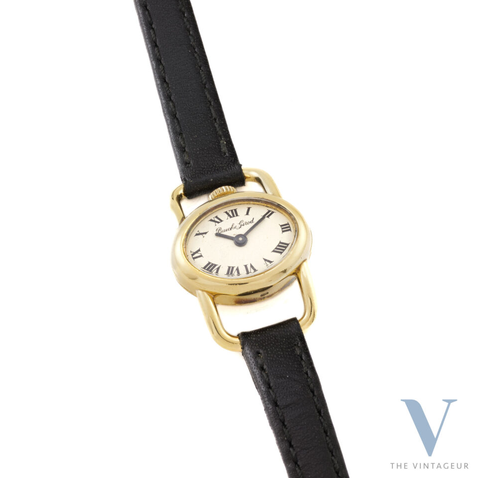 Bueche Girod "Ellipse" Ref.6714-1 Cassa in oro giallo 18Kt massiccio Movimento a carica manuale ETA 2412 Dagli anni '70