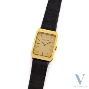 Vacheron Constantin "Lacunar" Massiv 18K Gelbgold Gehäuse Handaufzug Uhrwerk VC K1050/B von 70s