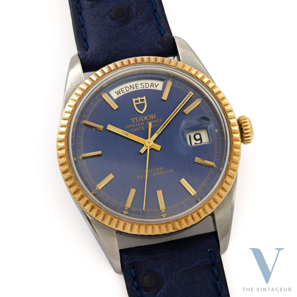 Tudor Oyster Prince Date Day "Jumbo" Ref. 7019/3 Cassa in acciaio con lunetta in oro giallo 18 carati Movimento automatico AS1895 Dagli anni '60