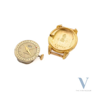 Movado Calendette Ref. R3167 Favre & Perret 18KT Rose Gold "Fancy" Case, In-House Manual-Winding Movement N.28, From the 1940s