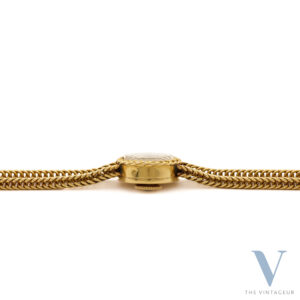 Jaeger LeCoultre "Basket Woven," Solid 18KT Yellow Gold Case and Integrated Bracelet, Manual-Winding JLC 8NR (496) Movement, From 1950s