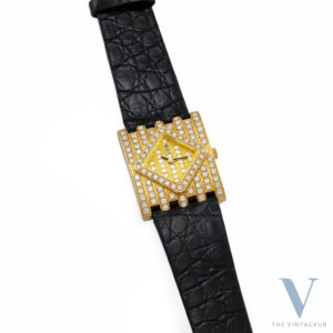 Corum "Stardust" Ref. 165.281.65, 18K Yellow Gold and Diamond Case and Dial, ISA 125 Quartz Crystal Movement, From 1980