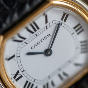 Cartier Ellipse Paris 18K Solid Yellow and White Gold Case Cartier 78-1 Manual-Wound Movement from late-1970s