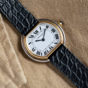 Cartier Ellipse Paris 18K Solid Yellow and White Gold Case Cartier 78-1 Manual-Wound Movement from late-1970s