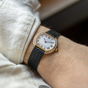 Cartier Ellipse Paris 18K Solid Yellow and White Gold Case Cartier 78-1 Manual-Wound Movement from late-1970s