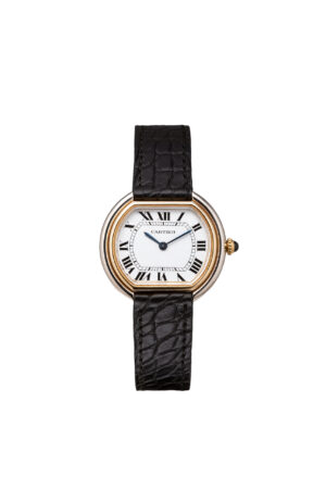 Cartier Ellipse Paris 18K Solid Yellow and White Gold Case Cartier 78-1 Manual-Wound Movement from late-1970s