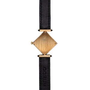 Corum "Pyramid" Solid 18Kt Yellow Gold Case Ultra-Thin Quartz Movement ETA 279.001 From the 1980s