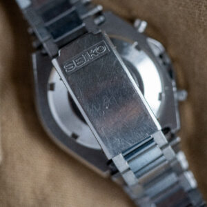 Seiko Chronograph 6139-8029 "Blue Eye" Monoblock Stahlgehäuse Seiko 6139 Automatik-Chronographenwerk aus den 70er Jahren